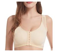 Rpporm BH Damen Ohne Bügel Vorderverschluss Rückenfrei Große Brüste Push Up BH Ohne Bügel Große Größen Funktioneller BH Bralette Gepolstert Bra