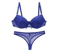 Rpporm Damen BH Set Push Up BH Und Slip Dessous Set Sexy Spitze Unterwäsche Reizwäsche Lingerie Große Größen Lace Bra Panty Babydoll Dessous Nachtwäsche Für Frauen
