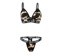 Rpporm Damen Dessous Set Sexy Reizwäsche 2-teiliges BH und Slip Babydoll Lingerie Nachtwäsche Bralette Unterwäsche 2 Stück Höschen Set für Frauen