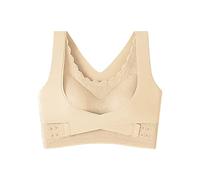 Rpporm Damen Haltungskorrektur BH Mit Vorderverschluss Rückenstütze BHS Große Größen BH Gegen Rückenfett Ohne Bügel Klassischer Bra Komfort Starker Halt Vorne Vershcluss Push Up Schlaf BH