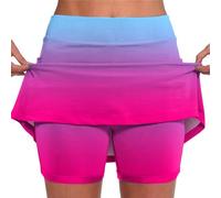 Rpporm Damen Mode Sale Hosenrock Tennisrock 2 In 1 Shorts Fitness Sport Golfrock Laufrock Golfrock Damen Knielang