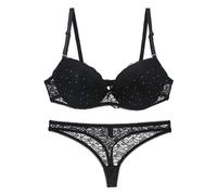 Rpporm Damen Spitzen Push Up BH Set BH und Slip Spitze Dessous Sets Große Größen Lace Bra Panty Unterwäsche Lingerie Set für Frauen Komfort BH Daily Wear Bra