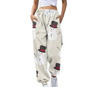 Rpporm Jogginghose Damen Grau, Blitzangebote des Tages, Damen Jogginghose Zweifarbige Hose Freizeithose Hohe Taille Sporthose Trainingshose Sweatpants Baggy Sweathose Weite Damenhose