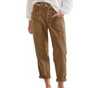 Rpporm Mein Konto Meine Bestellungen Leinenhose Damen 7/8 Sommerhose Baumwolle Leinen Freizeithose Stoffhose Strandhose Mit Taschen Caprihose Cargo Hose Schwarz Damen Weite Hosen Damen Sommer