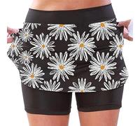 Rpporm Sommer Must Haves Kleidung Damen Sale Hosenrock Tennisrock Damen Mit Hose Leggings 2 In 1 Shorts Fitness Sport Golfrock Laufrock Golfrock Damen Mit Hose Knielang