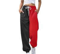Rpporm Warehouse Deal, Jogginghose Mädchen, Damen Jogginghose Zweifarbige Hose Freizeithose Hohe Taille Sporthose Trainingshose Sweatpants Baggy Sweathose Stoffhose Damen Sommer