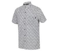 RRegatta Mens Mindano V Quick Drying Shirt, Whi/Ash Flrl, X-Large