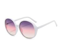 RRNTTTM Retro Runde Sonnenbrille Damen Damen Sonnenbrille UV400 (weiß)
