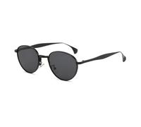RRNTTTM Runde Punk-Sonnenbrille aus Metall für Damen, luxuriöser Vintage-Stil, kleine Fassung, Sonnenbrille für Damen, Outdoor-Brille (schwarz)