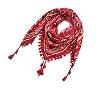 Rrunsv Dreieckstuch Halstücher Herbstschal Schal Damen Weich Scarf Mode Frauen Druckknopf Schal Schal Frauen Mode böhmischen Schal ethnischen Stil Krawatte Quaste Schal Senfgelb Damen