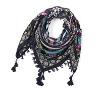 Rrunsv Dreieckstuch Halstücher Herbstschal Schal Damen Weich Scarf Mode Frauen Druckknopf Schal Schal Frauen Mode böhmischen Schal ethnischen Stil Krawatte Quaste Schal Senfgelb Damen