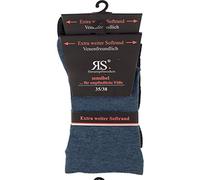 RS. Harmony 2 Paar Diabetikersocken Herren Senisibel Ganz Ohne Gummi - 31120 (Blau, 43-46)