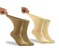 RS. Harmony Damen Venen-Gesundheitssocken 11121, weiter Bund für Diabetiker, naturtöne, 2 Paar, 39-42