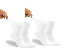 RS. Harmony Damen Venen-Gesundheitssocken 11126, weiter Bund für Diabetiker, weiß, 2 Paar, 35-38