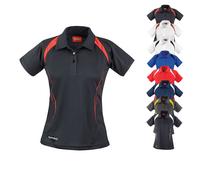RT177F SPIRO Damen Team Spirit Poloshirt Sportshirt Grey XS (34)