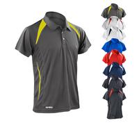 RT177M SPIRO Team Spirit Poloshirt Sportshirt Black S