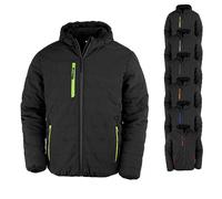 RT240 Result wattierte Compass-Winterjacke aus recyceltem Material Black XXL
