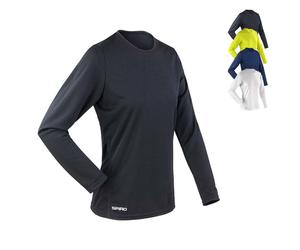 RT254F SPIRO schnelltrocknendes Damen Langarmshirt atmungsaktiv Lime L (40)