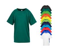 RT287J SPIRO Kinder atmungsaktives Performance T-Shirt Lime M (7-8)