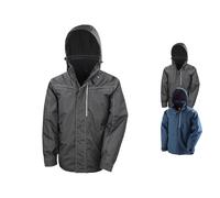 RT326 Result Robuste Jacke mit Denim-Textur Black XS
