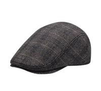 rtdgcv Mütze Herren Cap Netz Herren Winter Dome Square Vintage Englisch Plaid Warm Earmic Baskenmütze Halstuch Junge Herren Mütze Winter Mütze Herren Winter Warm Winddicht