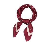 rtdgcv Seiden-Tuch im Blümchen Design Rundschal Damen 70x70cm Halstuch Schals Schal Frauen Schal Band Polka Neck Dot Schal Karierter Schal Rot Dünner Schal Damen Kurz