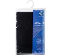 RTO Aida 14 Count Kreuzstich, Schwarz, 39 x 45 cm