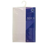 RTO Aida-Kreuzstich-Stoff, vorverpackt (18count, weiß)