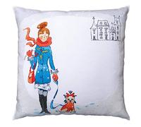 RTO CU035 Winterspaziergang Kreuzstichkissen, Baumwolle, Mehrfarbig, 40x40 cm