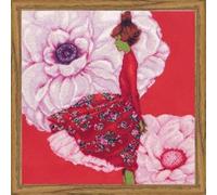 RTO CU045 Stalklet Kreuzstichkissen, Baumwolle, Mehrfarbig, 40x40 cm