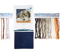 RTO Hund Melancholie Kreuzstichset, Baumwolle, Mehrfarbig, 29x29 cm