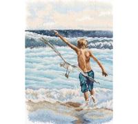 RTO Kreuzstich Stickpackung Junge und das Meer Zählmuster