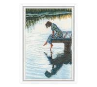 RTO Kreuzstich Stickpackung "Meine Gedanken und Überlegungen", Zählmuster, 14,5x21,5cm