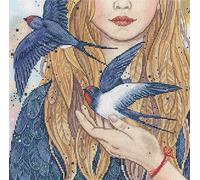 RTO Kreuzstich Stickpackung Schwalben Zählmuster