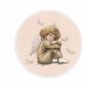 RTO Kreuzstich-Set Weihnachtsengel M1099 Dreamer, komplettes Set mit DMC-Garnen, Zweigart Aida-Stoff, digitales Diagramm, für Urlaubsdekoration