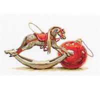 RTO Kreuzstich-Stickset für Erwachsene und Kinder, Weihnachten und Neujahr - Fest von der Kindheit, 28 x 15,5 cm, 16 CT