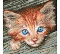 RTO M710 Flauschiger Beobachter Kreuzstichset, Baumwolle, Mehrfarbig, 18x18 cm