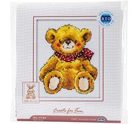 RTO Teddy-Bear Counted Cross Stitch Kit-4"X5" 14 Count