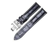 RTRCAGAKM 13, 14, 15, 18, 19, 20, 21, 22 mm Uhrenarmband, passend for Longines Master Collection 1832 Uhrenarmband(Black Silver Clasp,18mm)