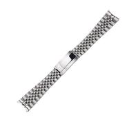 RTRCAGAKM 20 21mm Massives Edelstahl-Armband passend for Rolex Oyster Perpetual Date Metallarmband Uhrenarmband(Silver,20mm)