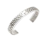 RTRCAGAKM Edelstahlarmband Keramik Armband Damen Roségold Mesh Gürtel Armband(B Silver,8mm)