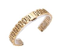 RTRCAGAKM Edelstahlarmband Keramik Armband Damen Roségold Mesh Gürtel Armband(C golden,12mm)