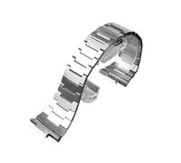 RTRCAGAKM Leder Uhrenarmband passend for Tissot for PRX Serie Armband 1853 Stahlband T137.407/137.410 Armband Schwarz Blau(Steel-silver)