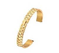 RTRCAGAKM Passend for Armani AR1926 1648 11290 5158544 Armband Edelstahlarmband Metall Damen Uhrenkette Armband 8mm 10mm 12mm 14(Golden,8mm)