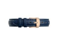 RTRCAGAKM Passend for Casio, passend for Fossil-Armband, Damen, Leder, Schnellverschluss, 12 mm, 14 mm, 15 mm, 16 mm, 18 mm, Blau, Rosa, Weiß, Rot(Dark blue rose gold,15mm)