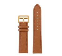 RTRCAGAKM Passend for Hermes H-Uhrenarmband, passend for die for HOUR-Serie, quadratisches Zifferblatt, dünn, orange, angenehm weiches Uhrenarmband, 14 mm, 16 mm, 18 mm(Brown gold,20mm)