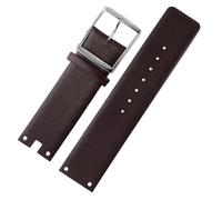 RTRCAGAKM Uhrenarmbänder passend for CK K94231 K9423101, Leder, langlebig, weich, passend for Calvin Klein Uhrenarmband, 22 mm, Herrenarmband(Brown-silver)