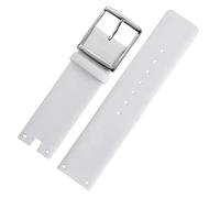 RTRCAGAKM Uhrenarmbänder passend for CK K94231 K9423101, Leder, langlebig, weich, passend for Calvin Klein Uhrenarmband, 22 mm, Herrenarmband(White-silver)