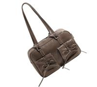 Ruarby Modische Damen-Umhängetasche, modisch, Einkaufstasche, PU-Leder, schöne Schleifen, Crossbody, ästhetische Achselhöhle, trendiger Schulterrucksack, Herbst-Winter-Rucksack, schöne Schleifen