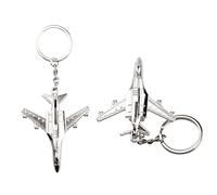 Ruayia Schlüsselanhänger Auto, Schlüsselanhänger Flugzeug, Autoschlüsselanhänger aus Metall für Ihren Schlüssel oder Ihr Display, Geschenk zum Vatertag, Geburtstag, Weihnachten und Jahrestag